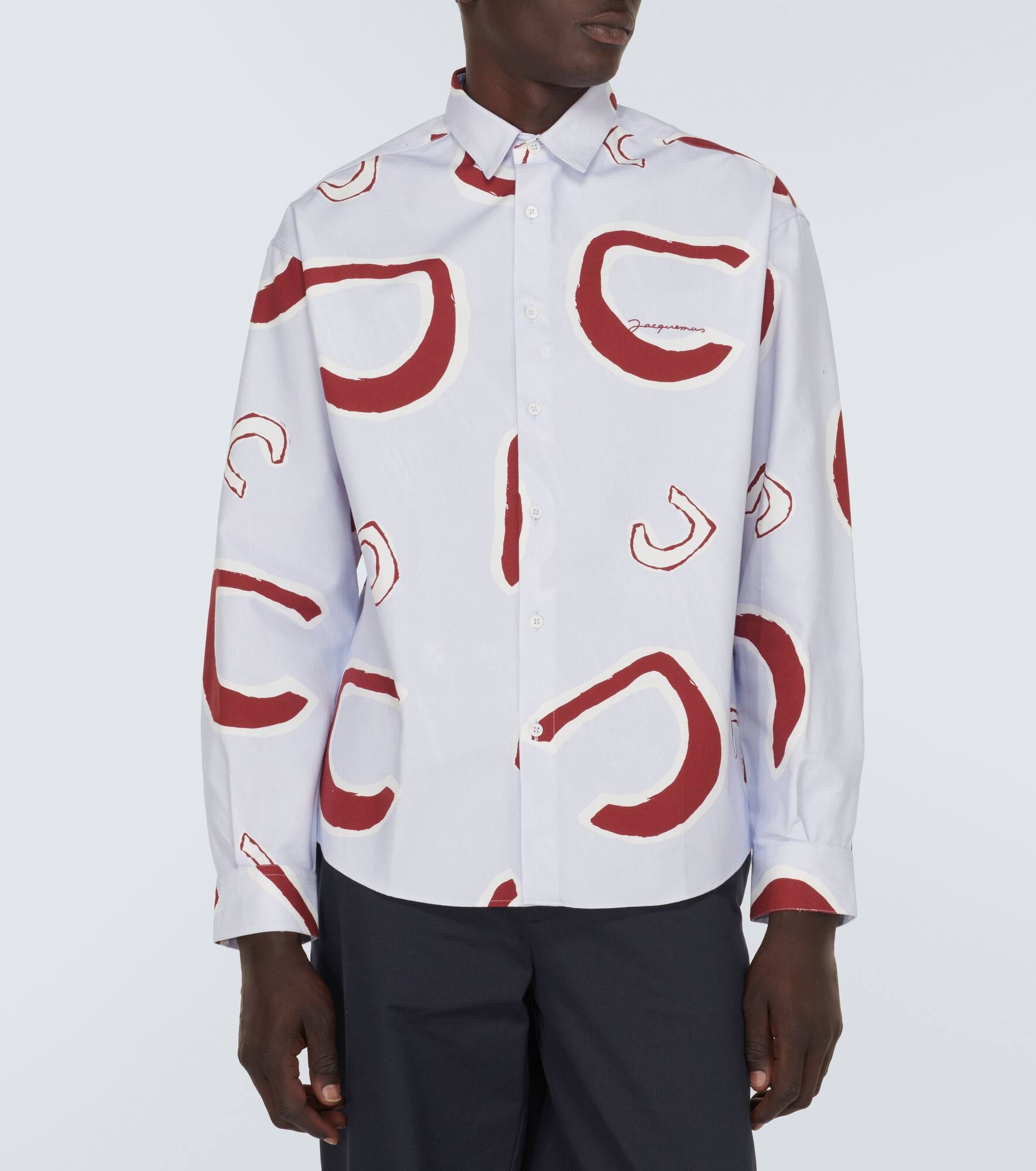 Simon monogram cotton shirt - 3