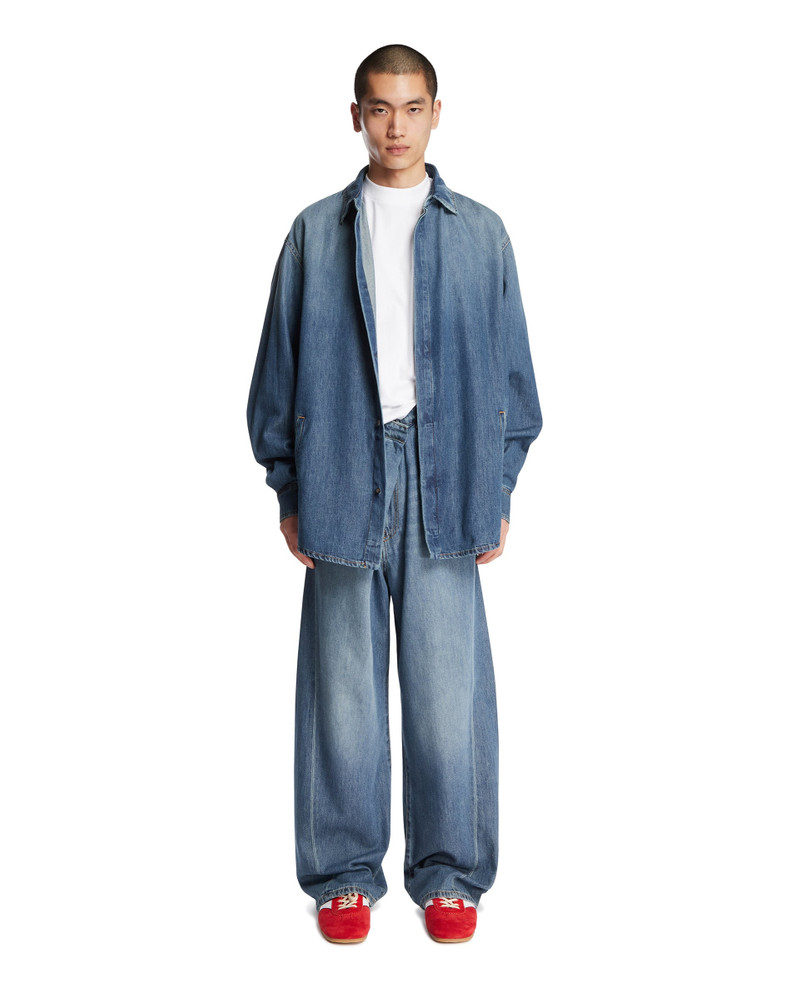 DARKPARK Blue Ined Fold Over Jeans outlook