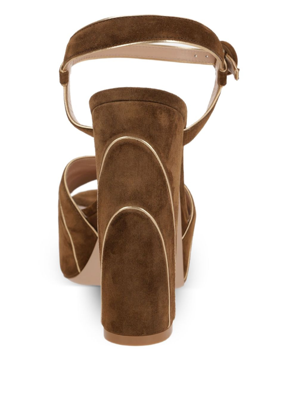 125mm platform suede ankle-strap sandals - 3