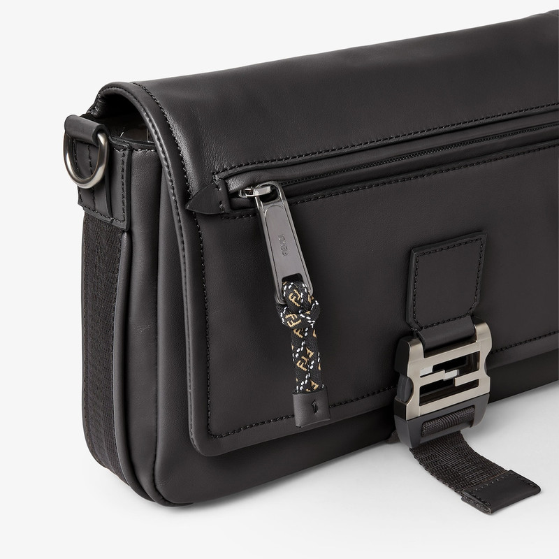 FENDI Fendi Flux Messenger Black leather bag outlook