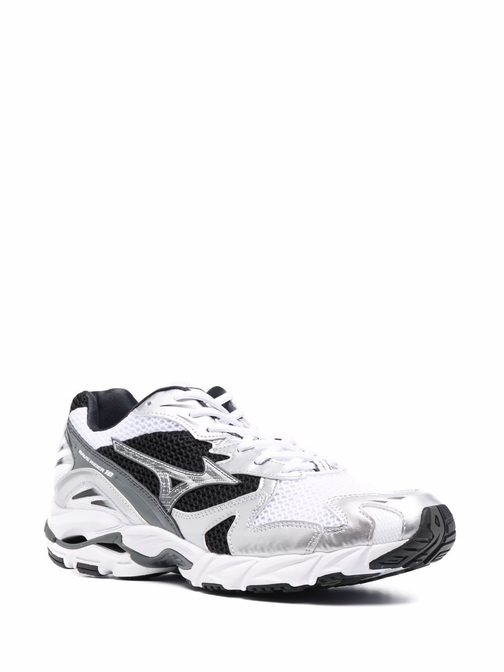 panelled lace-up trainers - 2
