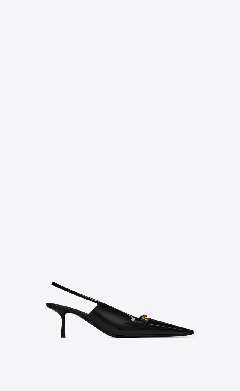 carine slingback pumps in patent leather - 1