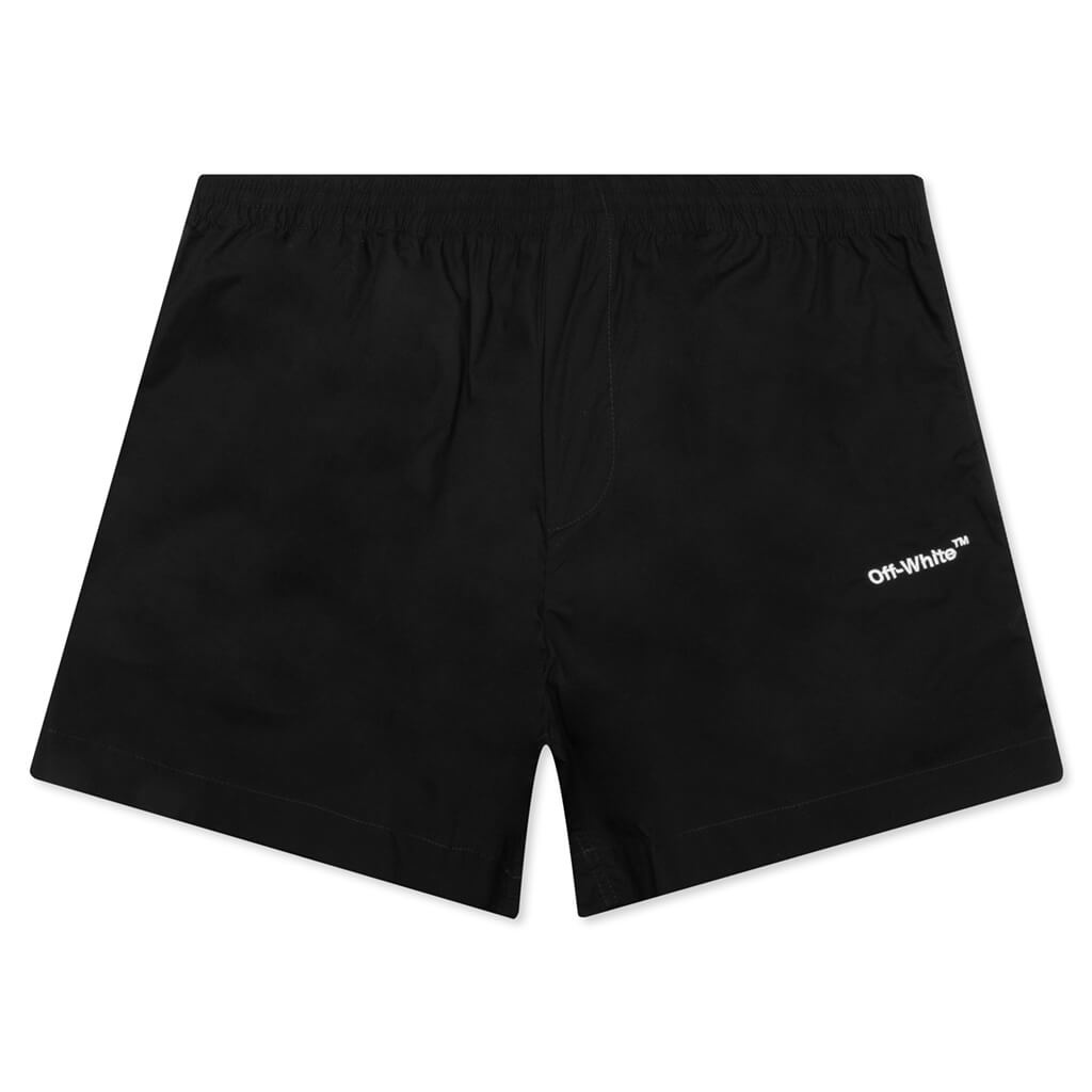 ARROW OUTLINE PAJAMA SHORTS - BLACK/WHITE - 1