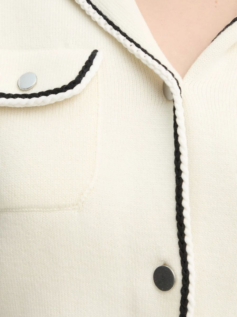 piped-trim cardigan 5