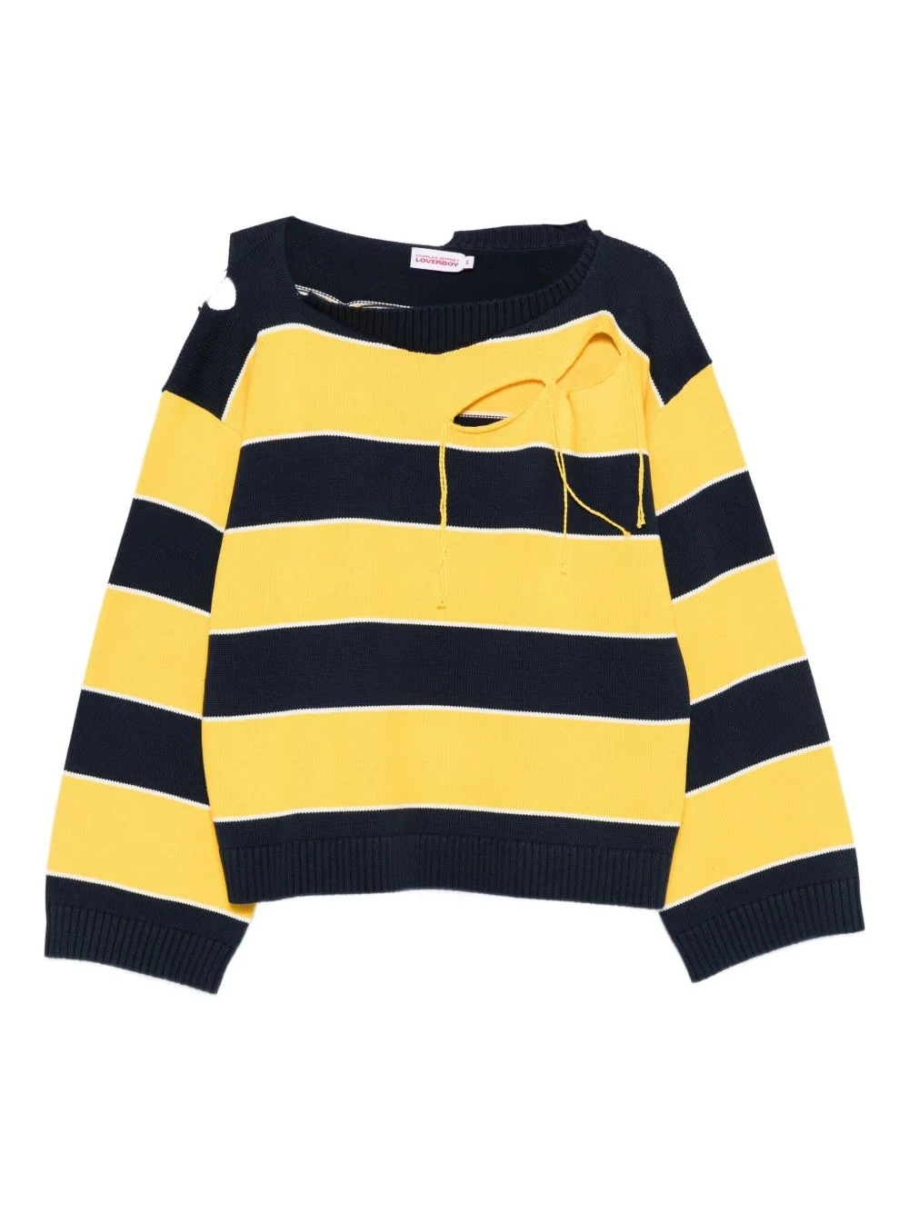 slash stripe sweater - 1
