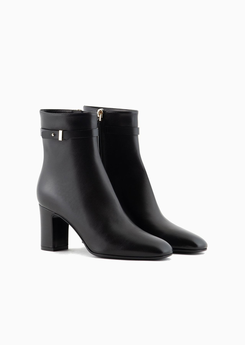 Nappa-leather heeled ankle boots 2