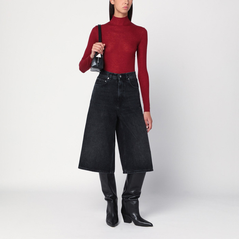 6397 Bordeaux semi-sheer turtleneck outlook