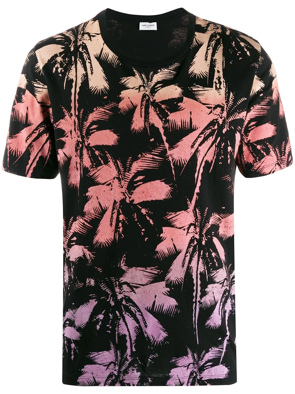 palm tree print T-shirt - 1