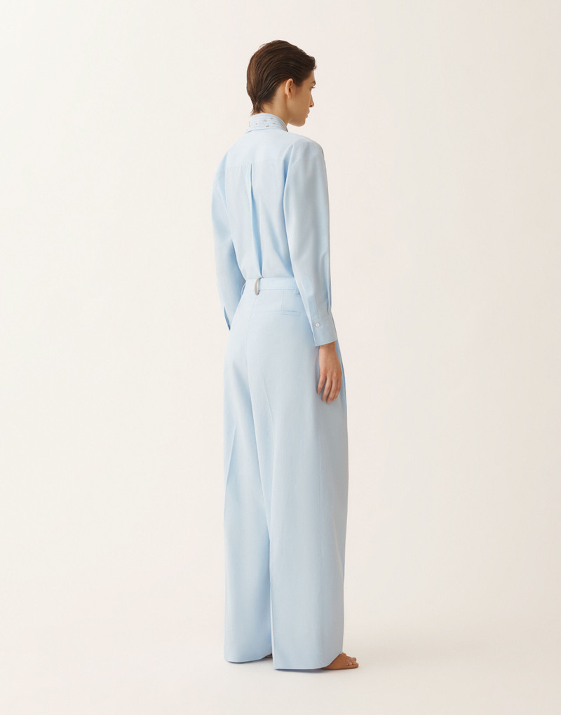 Sky blue poplin pants 4