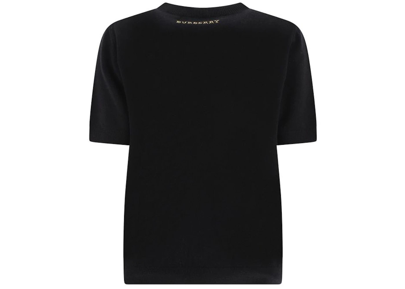 Burberry Womens Maglioncino Sari S/s Knit Sweater Black - 2
