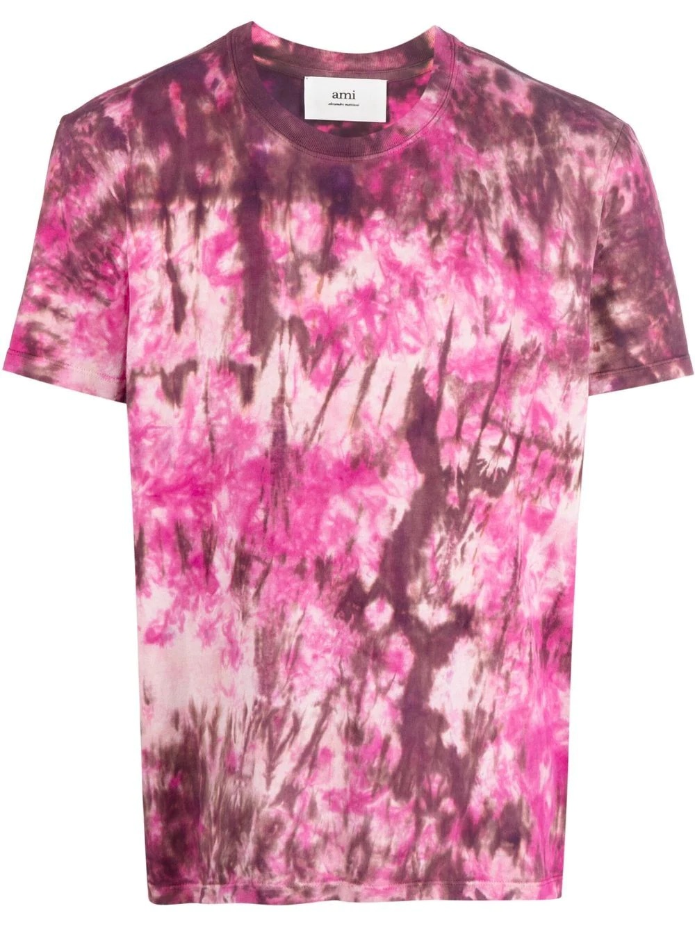 tie dye-print cotton T-shirt - 1