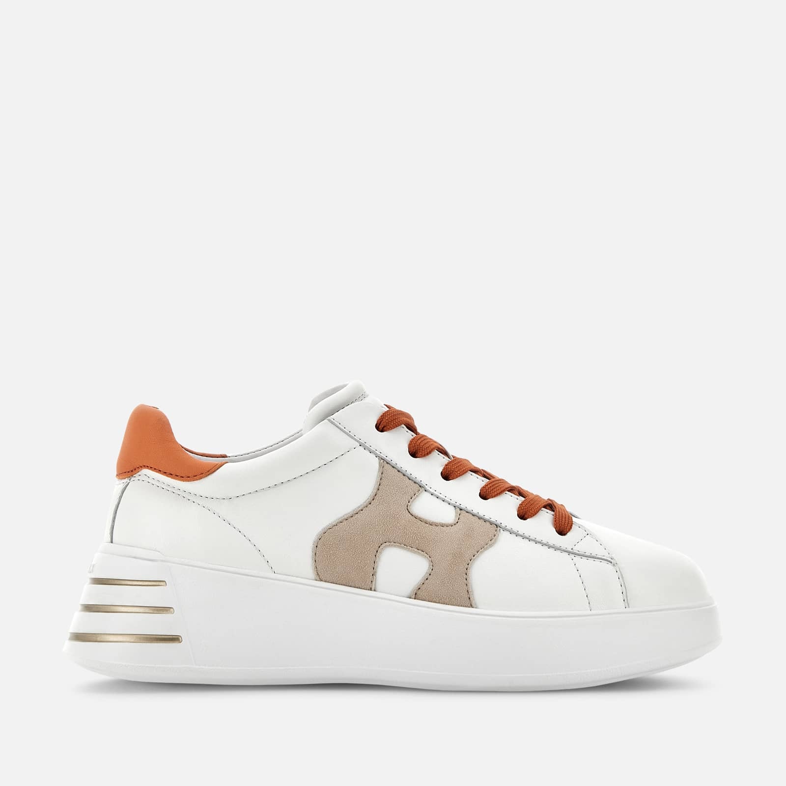 【送料&関税込】Hogan Rebel Leather Low-top Sneakers Rebel leather sneakers in white - Hogan | Mytheresa