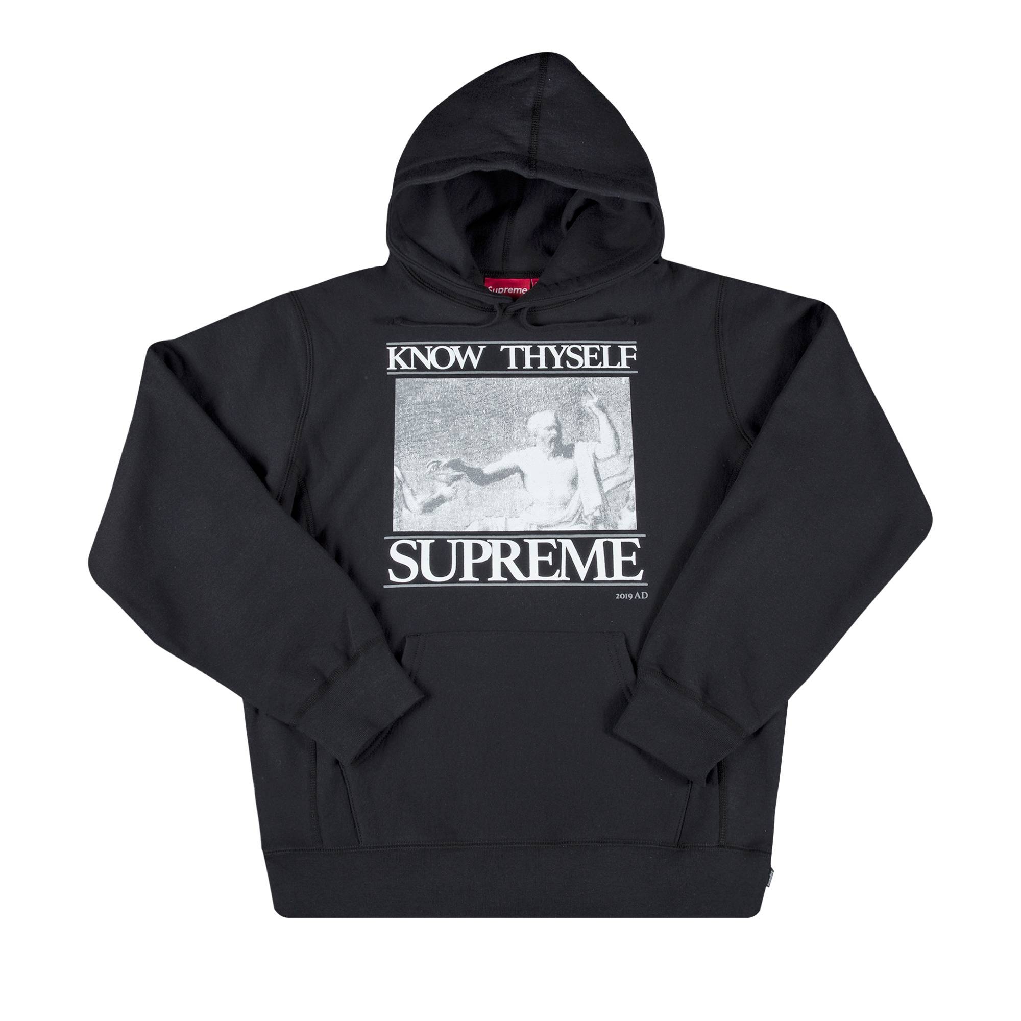 Supreme Know Thyself Hooded Sweatshirt 'Black' - 1