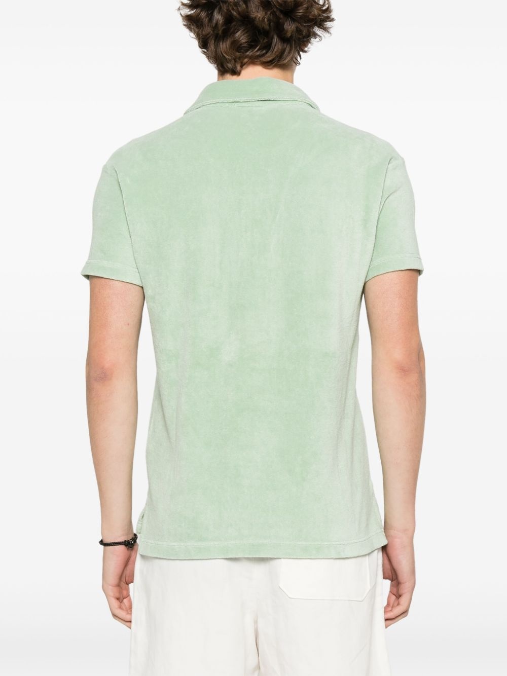 towelling short-sleeve polo shirt - 3