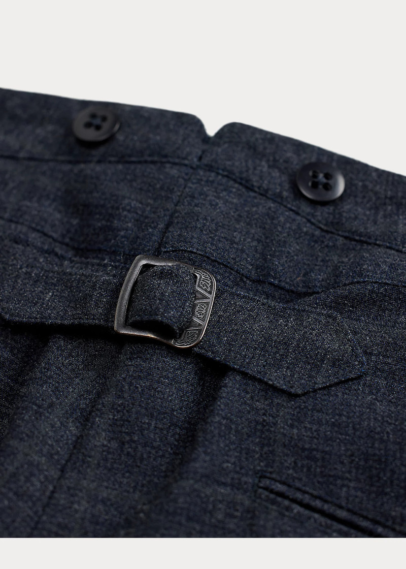Slim Fit Indigo Checked Suit Trouser 9