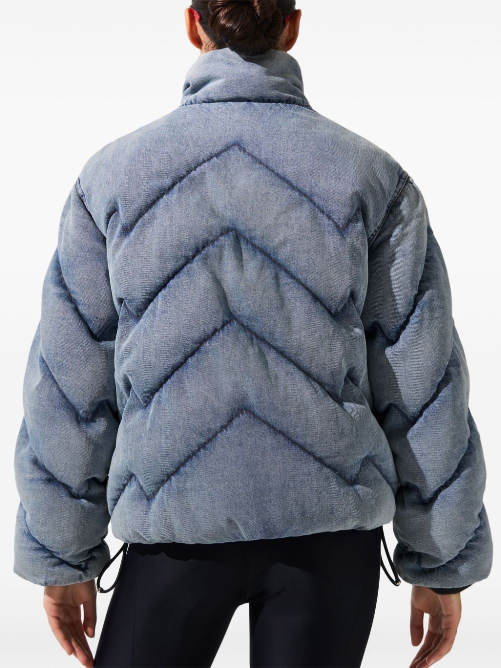 denim puffer jacket - 4