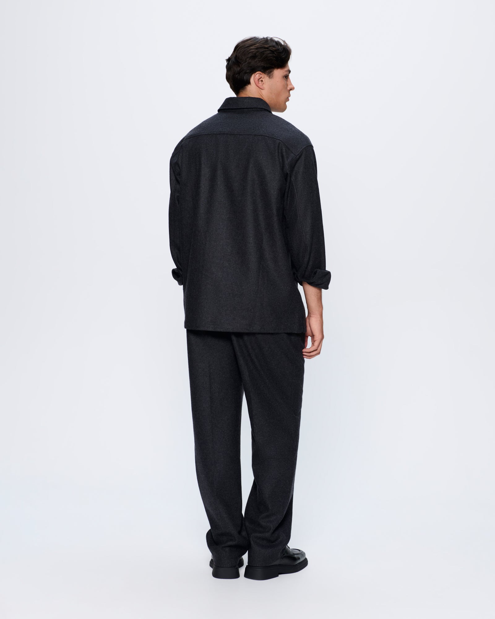 Mens Recycled Wool Trousers - Mercury Grey - 5