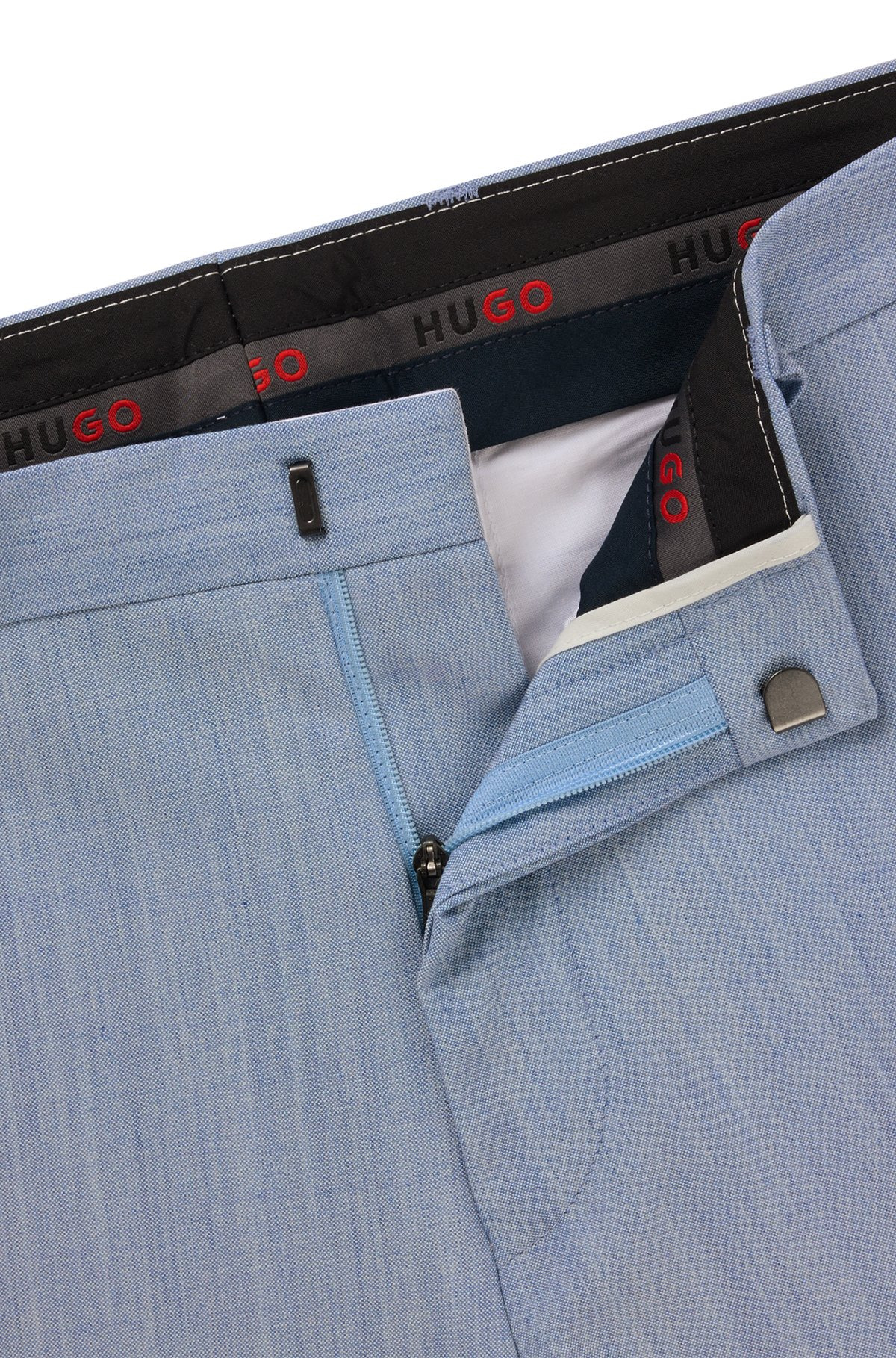 EXTRA-SLIM-FIT TROUSERS IN A MELANGE WOOL BLEND - 6