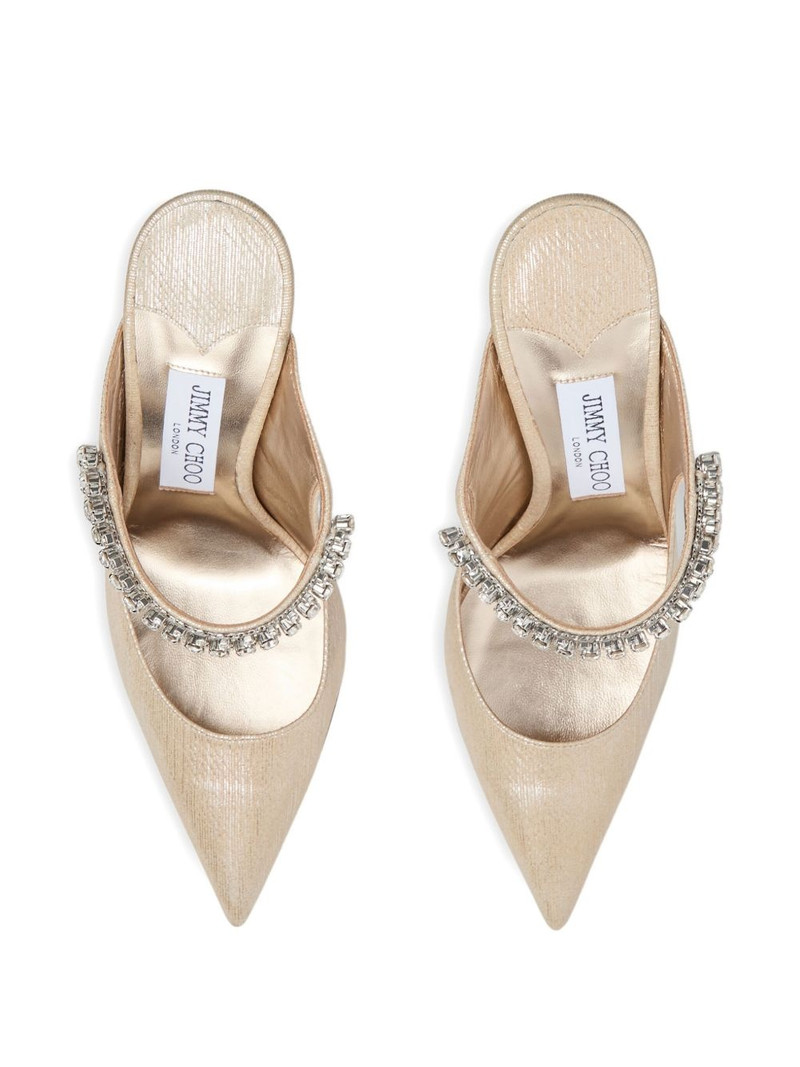 100mm crystal-embellished heeled mules 3