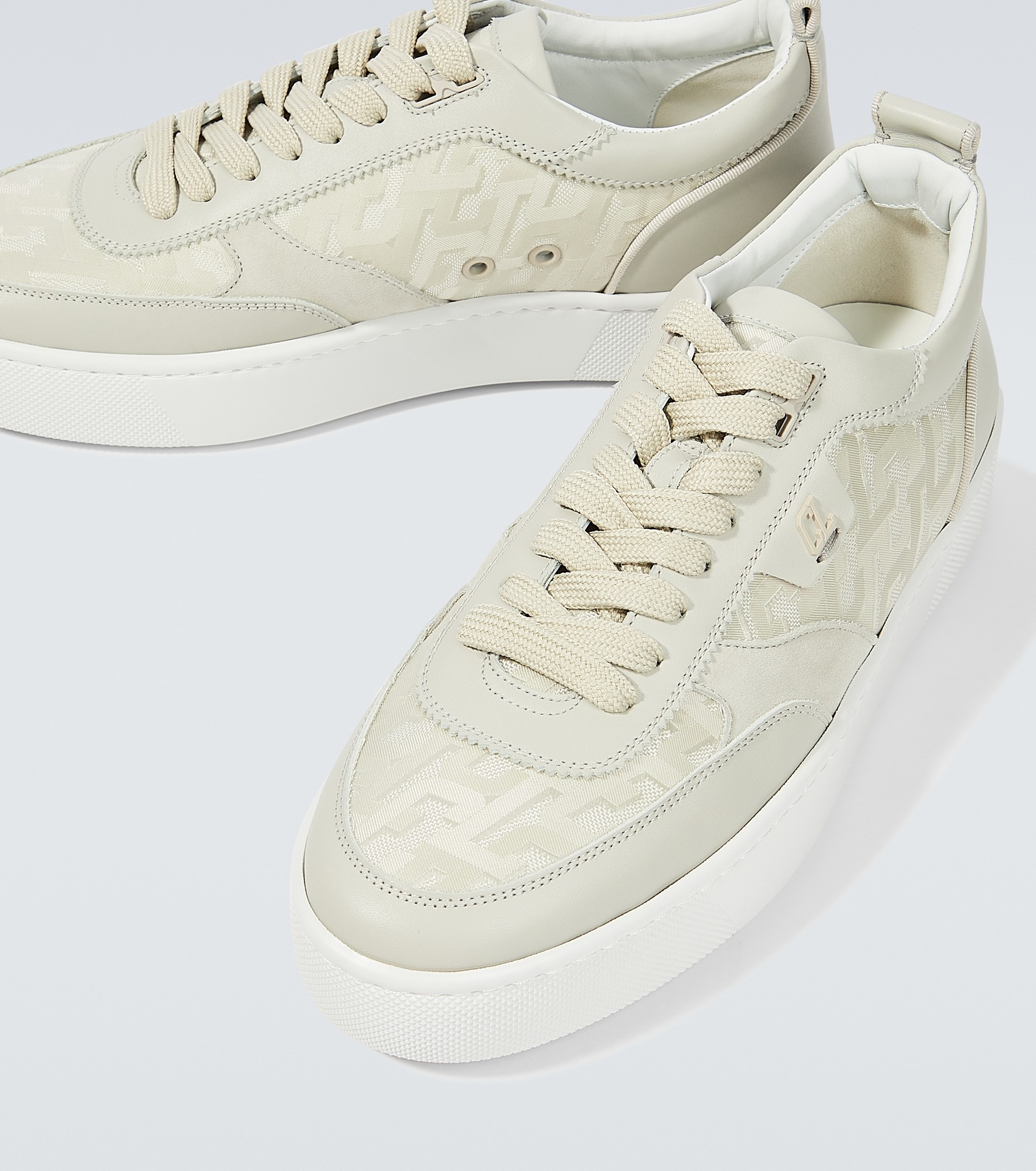 Happyrui leather-trimmed sneakers - 3