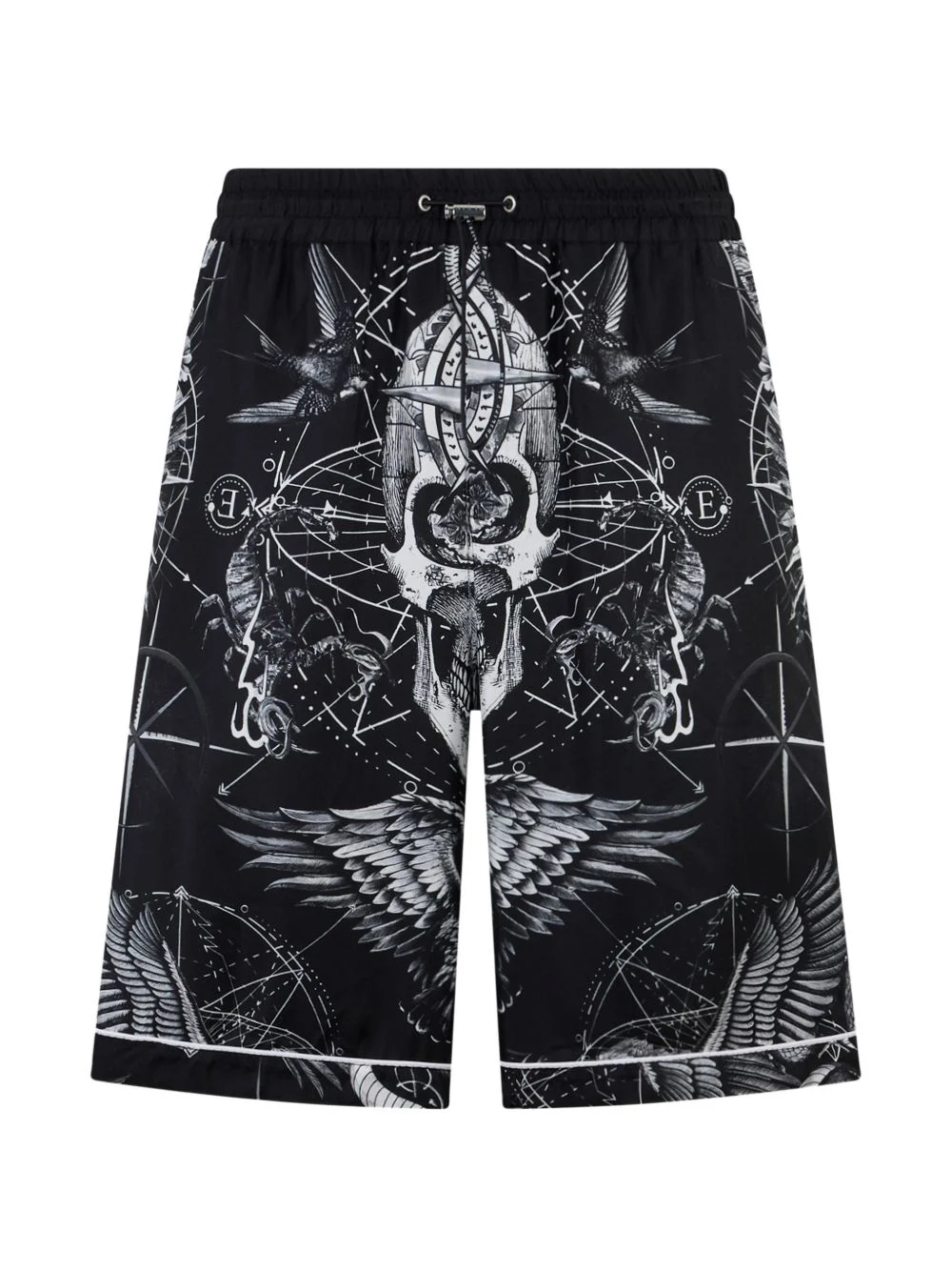 printed silk shorts - 1