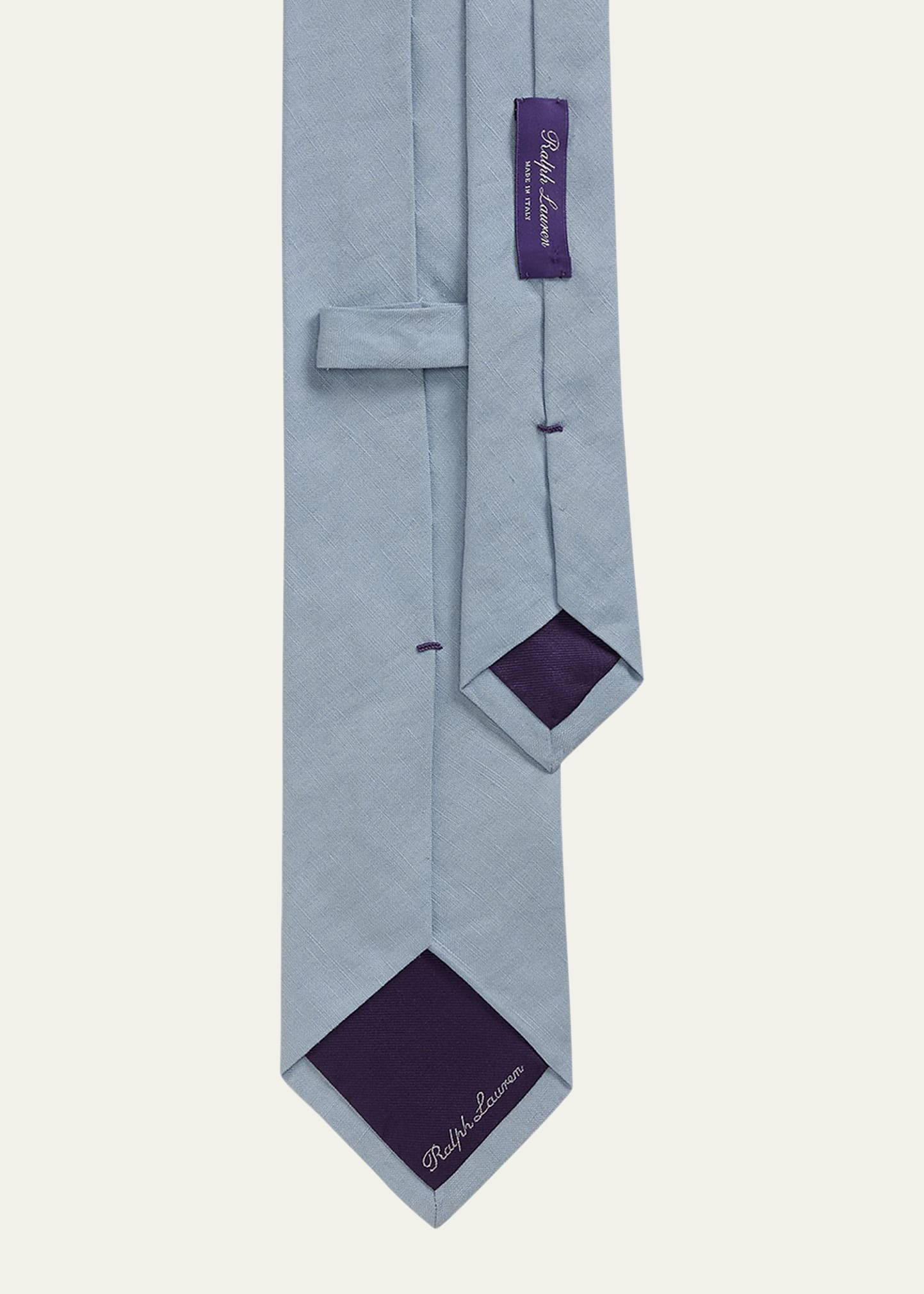 Men's Silk-Linen Textured Tie - 2