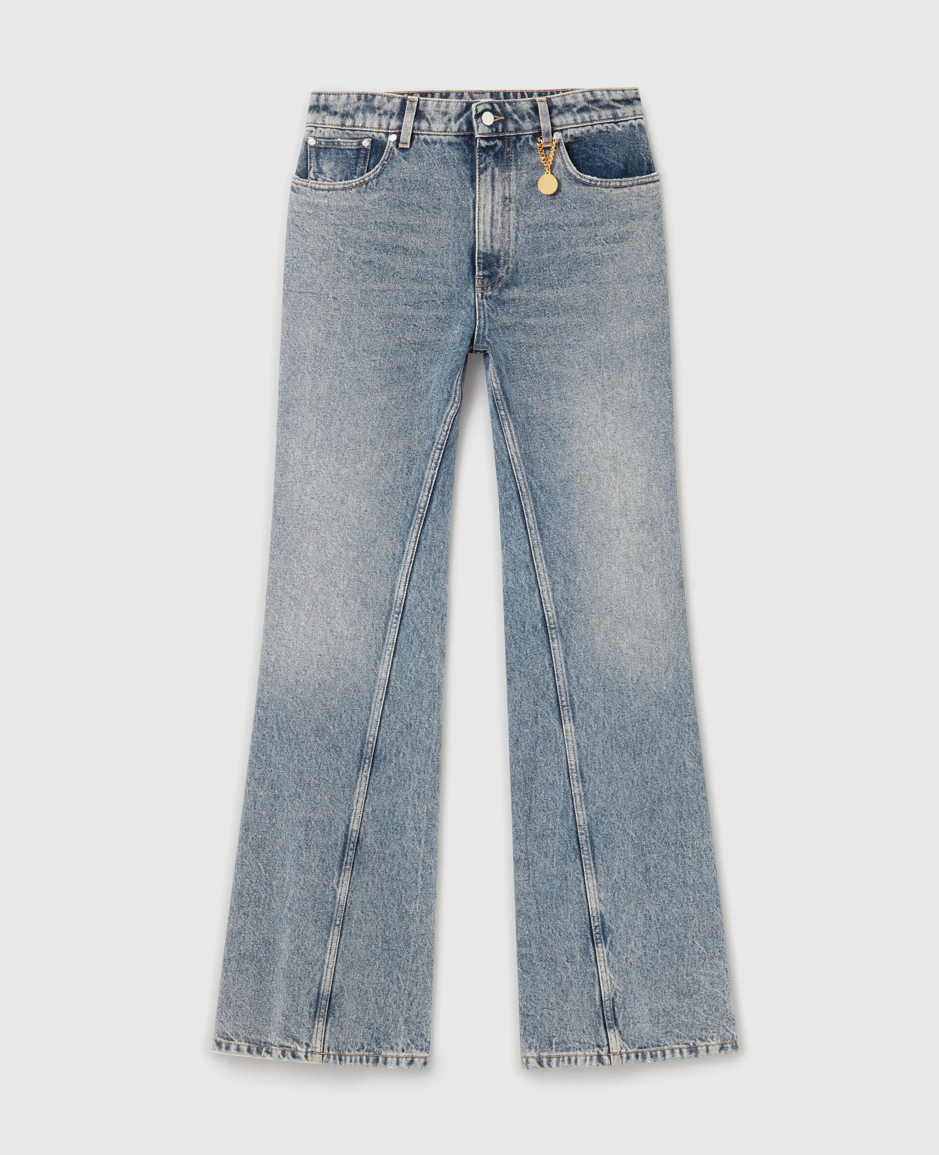 Vintage Wash Bootcut Jeans - 1