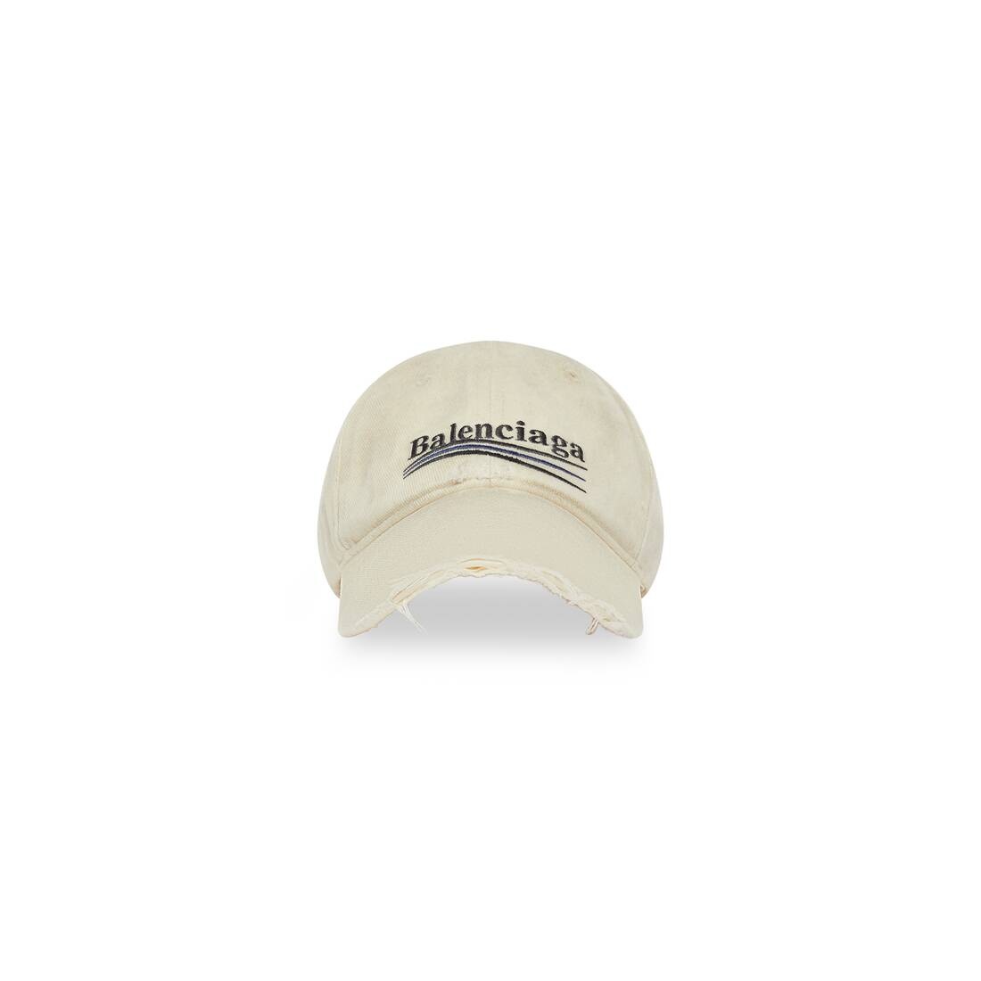 Women's Political Campaign Destroyed Cap in Beige - 1