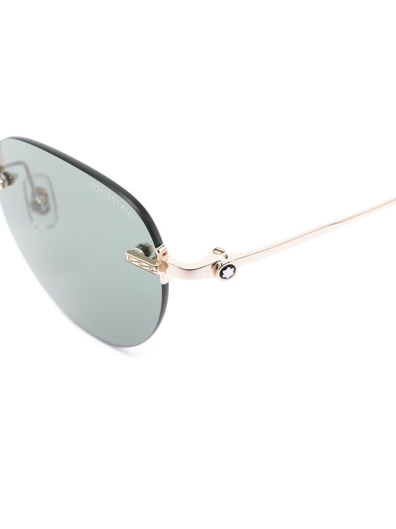 rimless round-lenses sunglasses 3