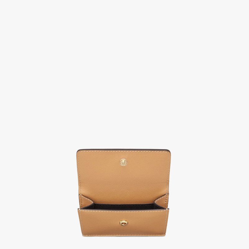FENDI Beige leather wallet outlook