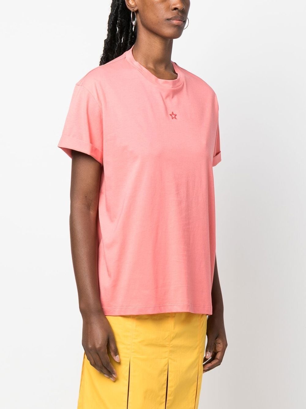 star-embroidered T-shirt - 3