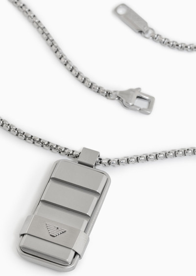 EMPORIO ARMANI Stainless Steel Dog Tag Necklace outlook