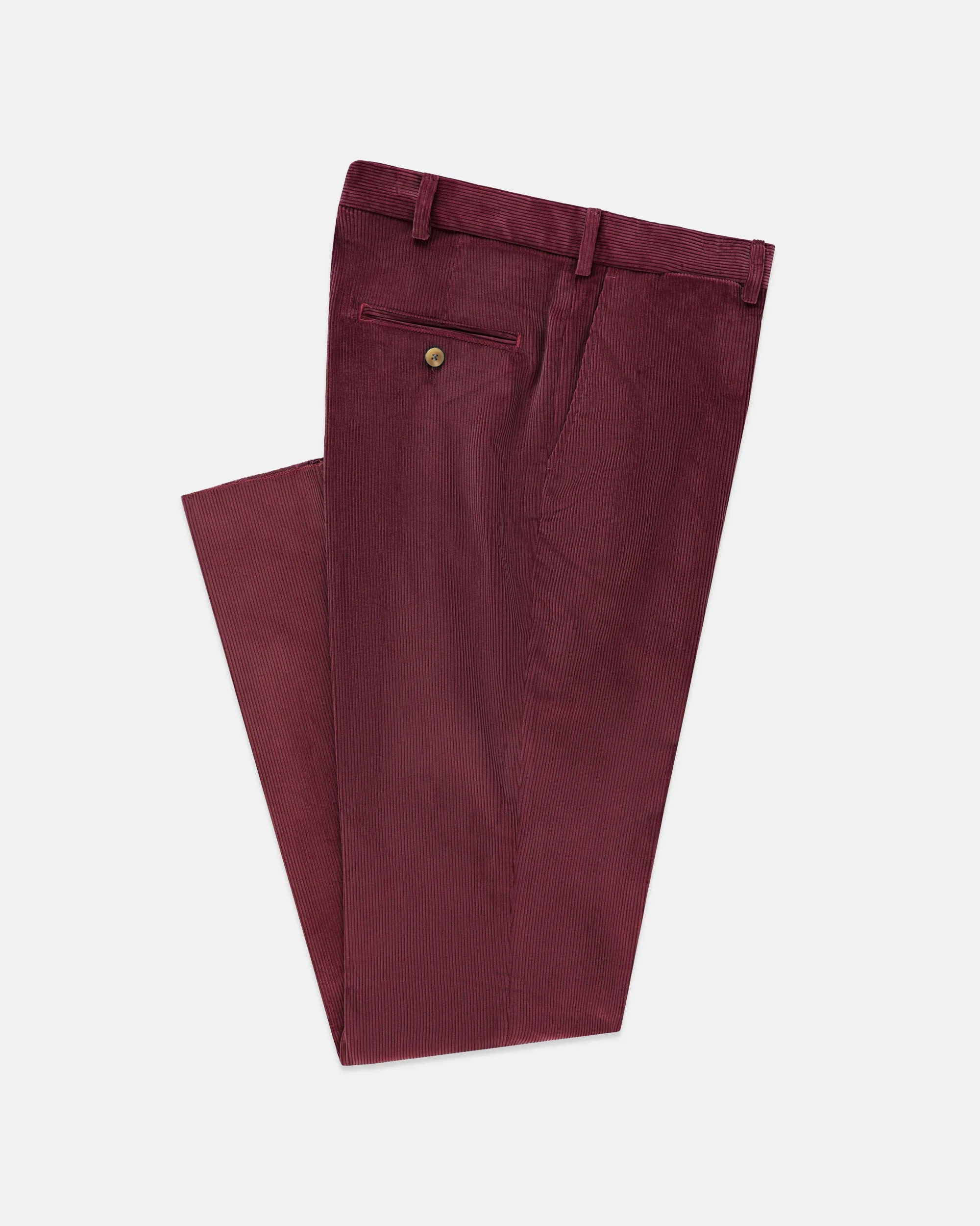MADE-IN-USA MAROON WIDE WALE CORDUROY PANT - 1