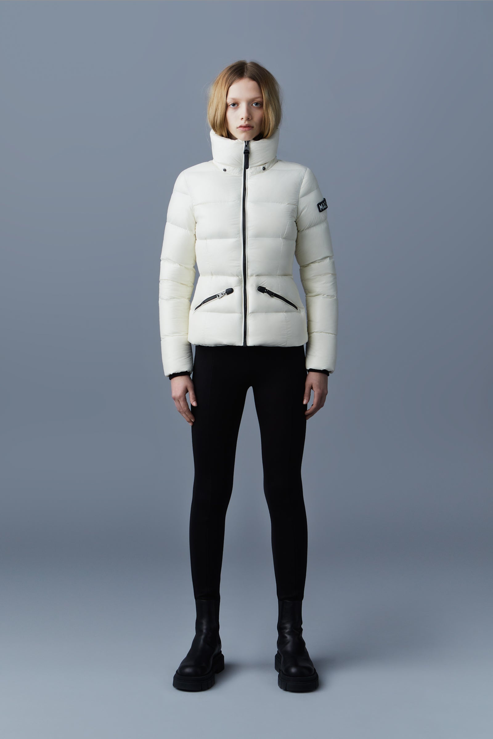 MADALYN lustrous light down jacket with hood for ladies - 5