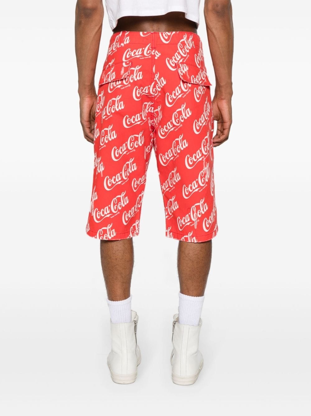 Coca-Cola print cotton shorts - 4