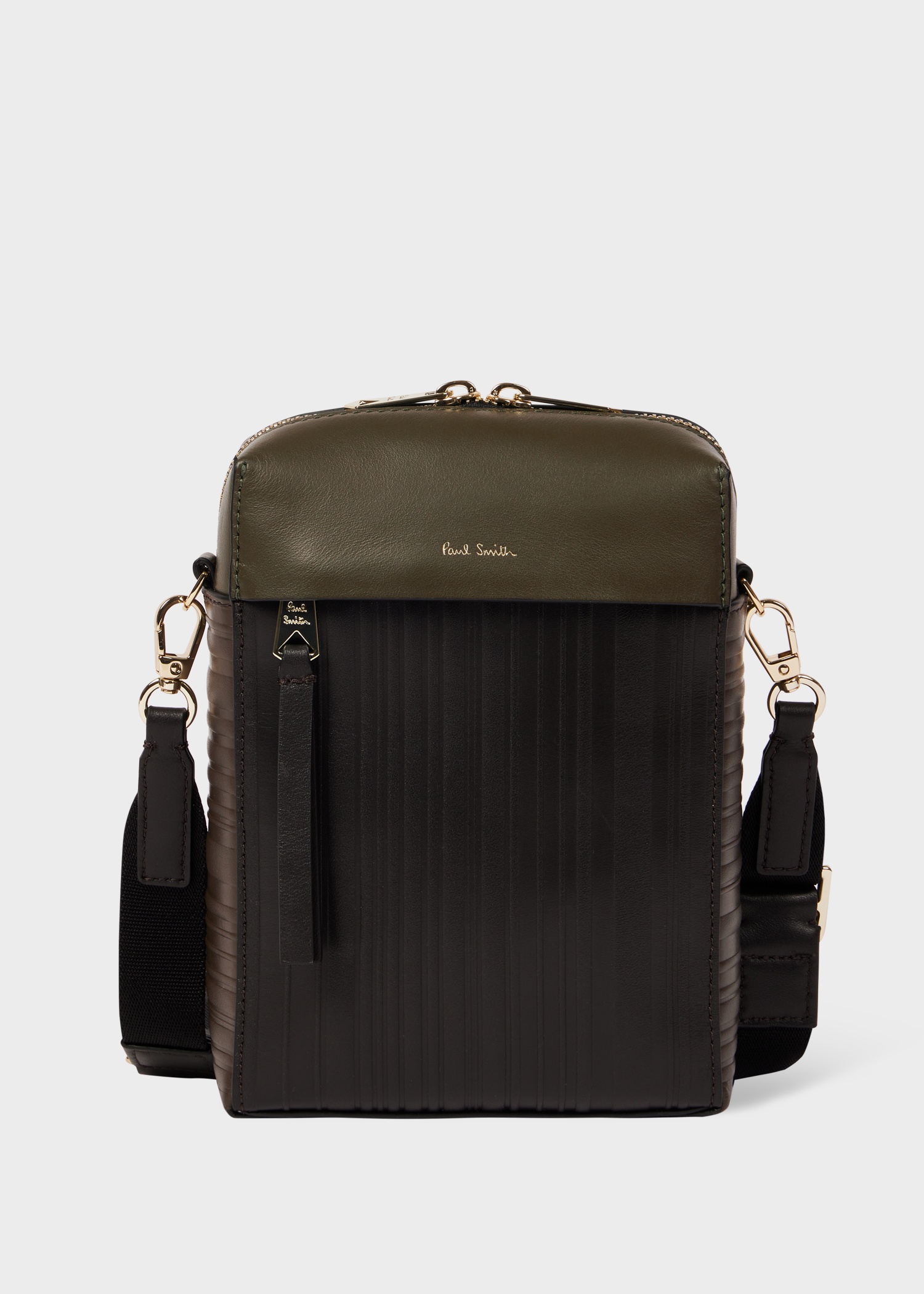 Khaki 'Shadow Stripe' Flight Bag - 1