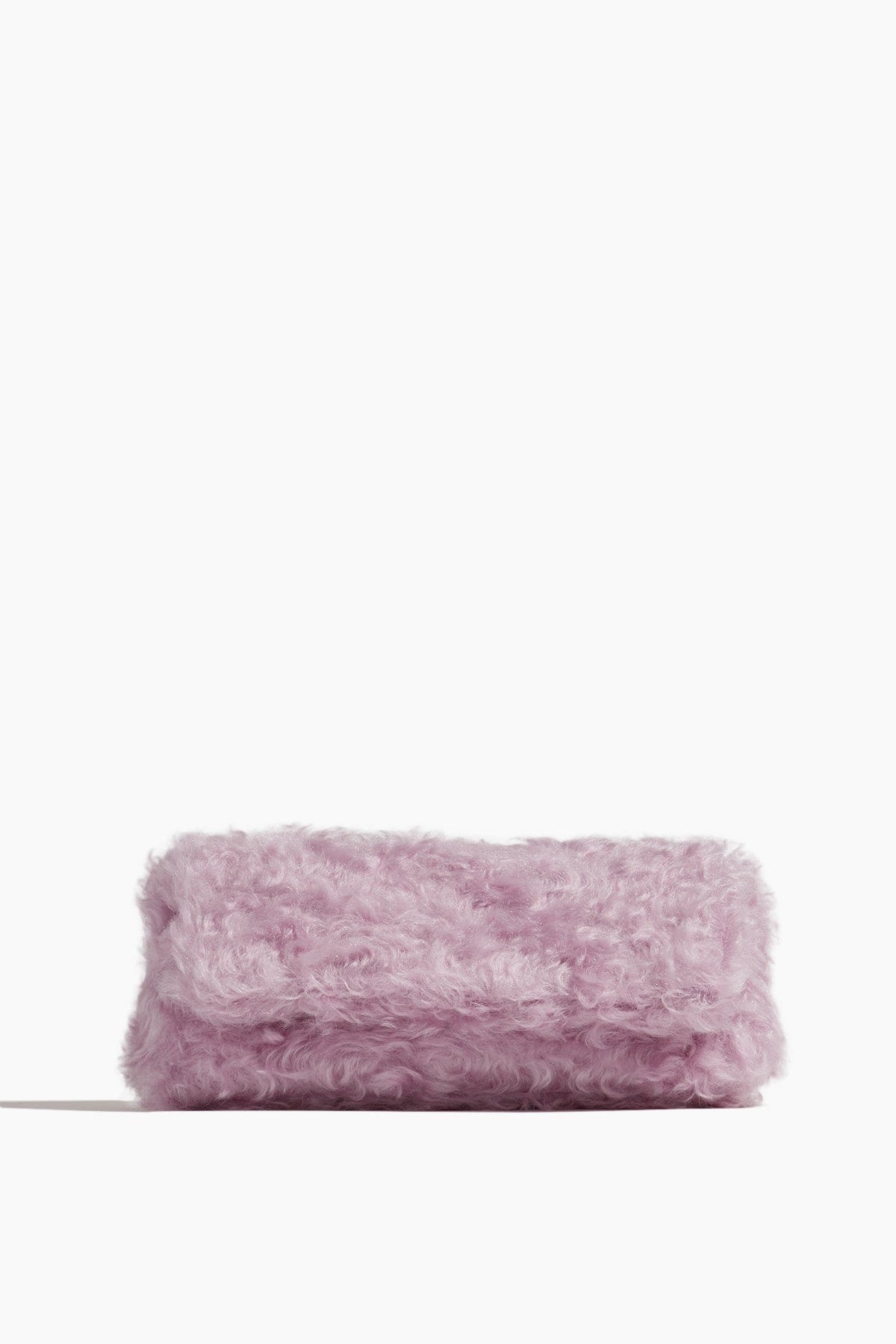 Fluffy Folded Clutch in Lilac - 1