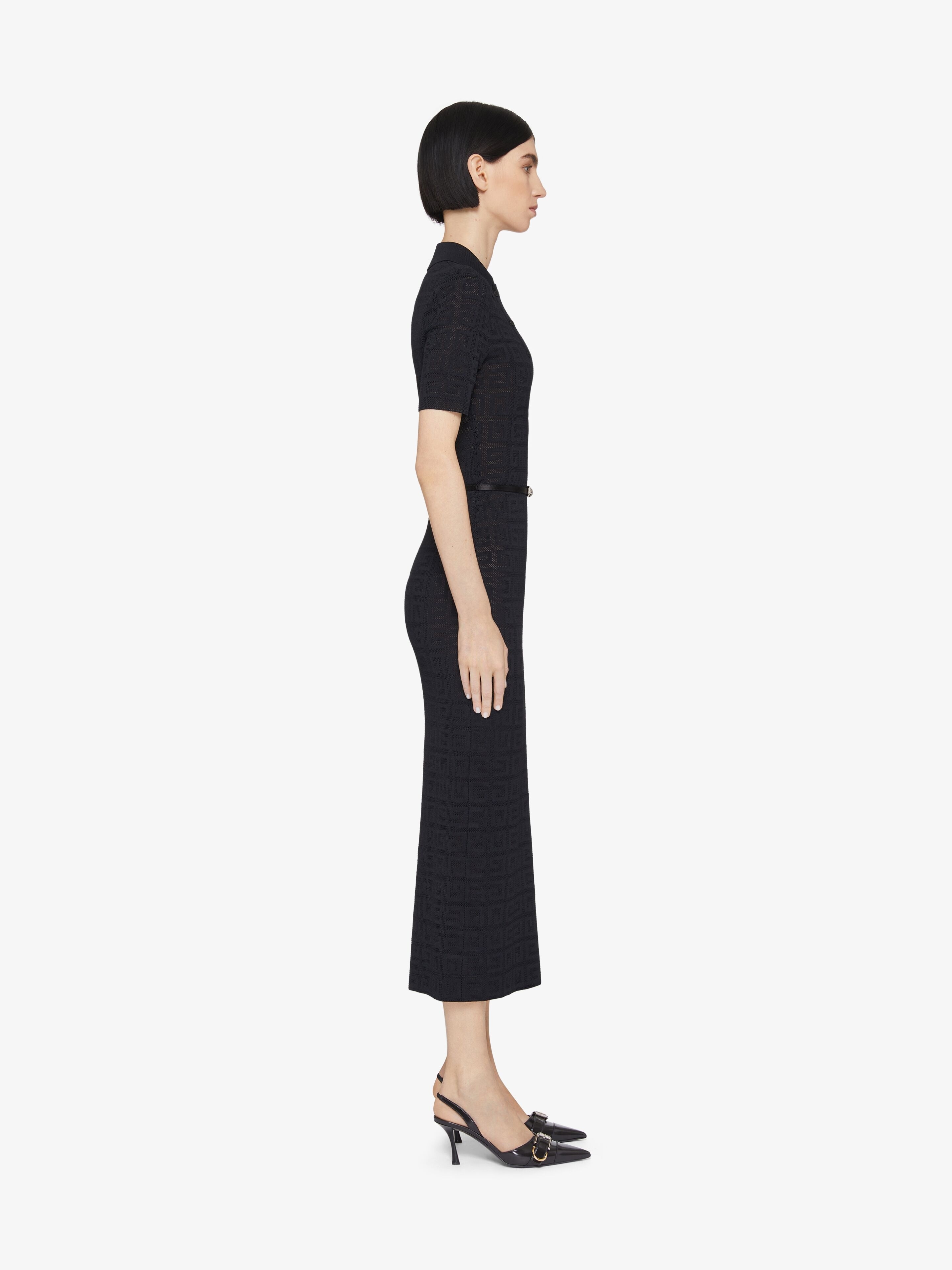 VOYOU POLO DRESS IN 4G JACQUARD - 3