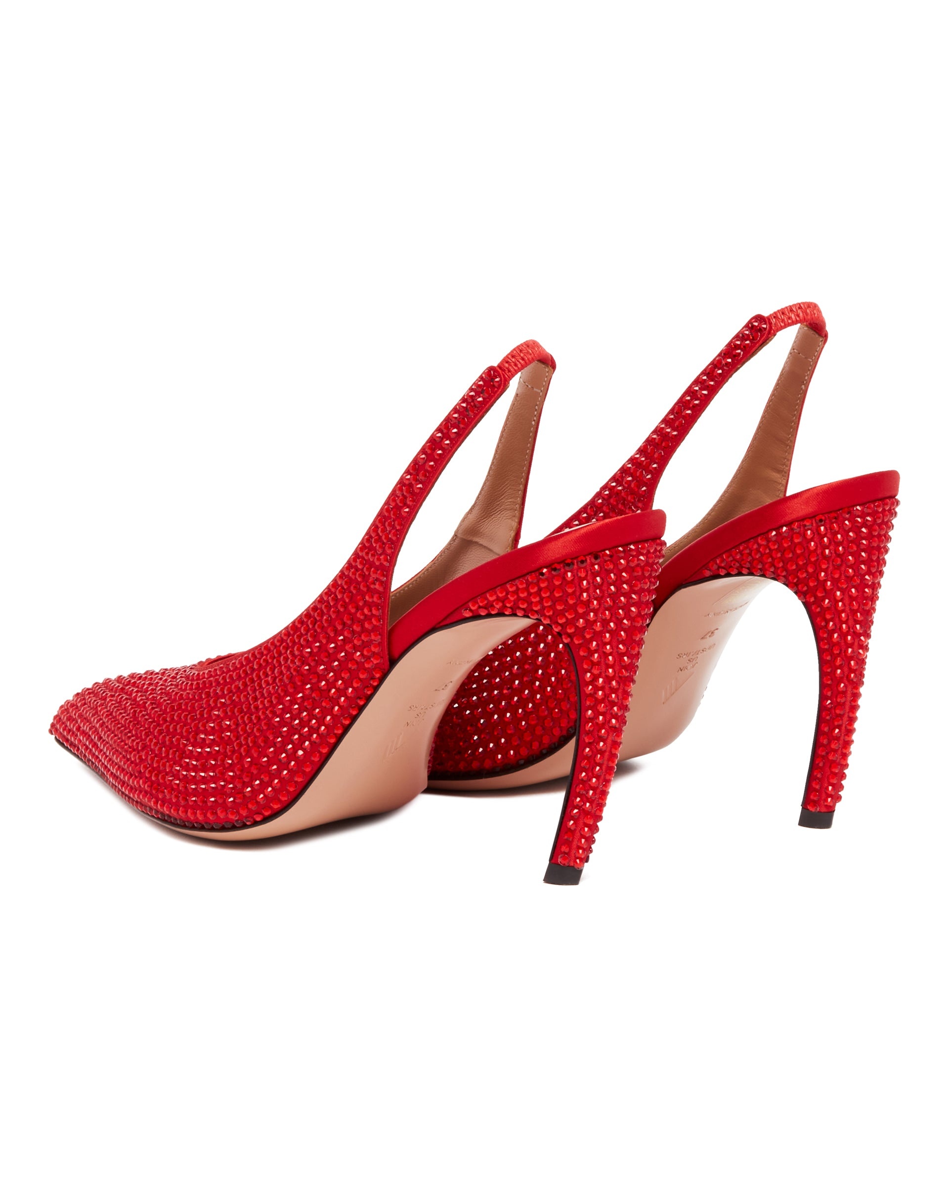 Red Viper Slingback with Strass - 5