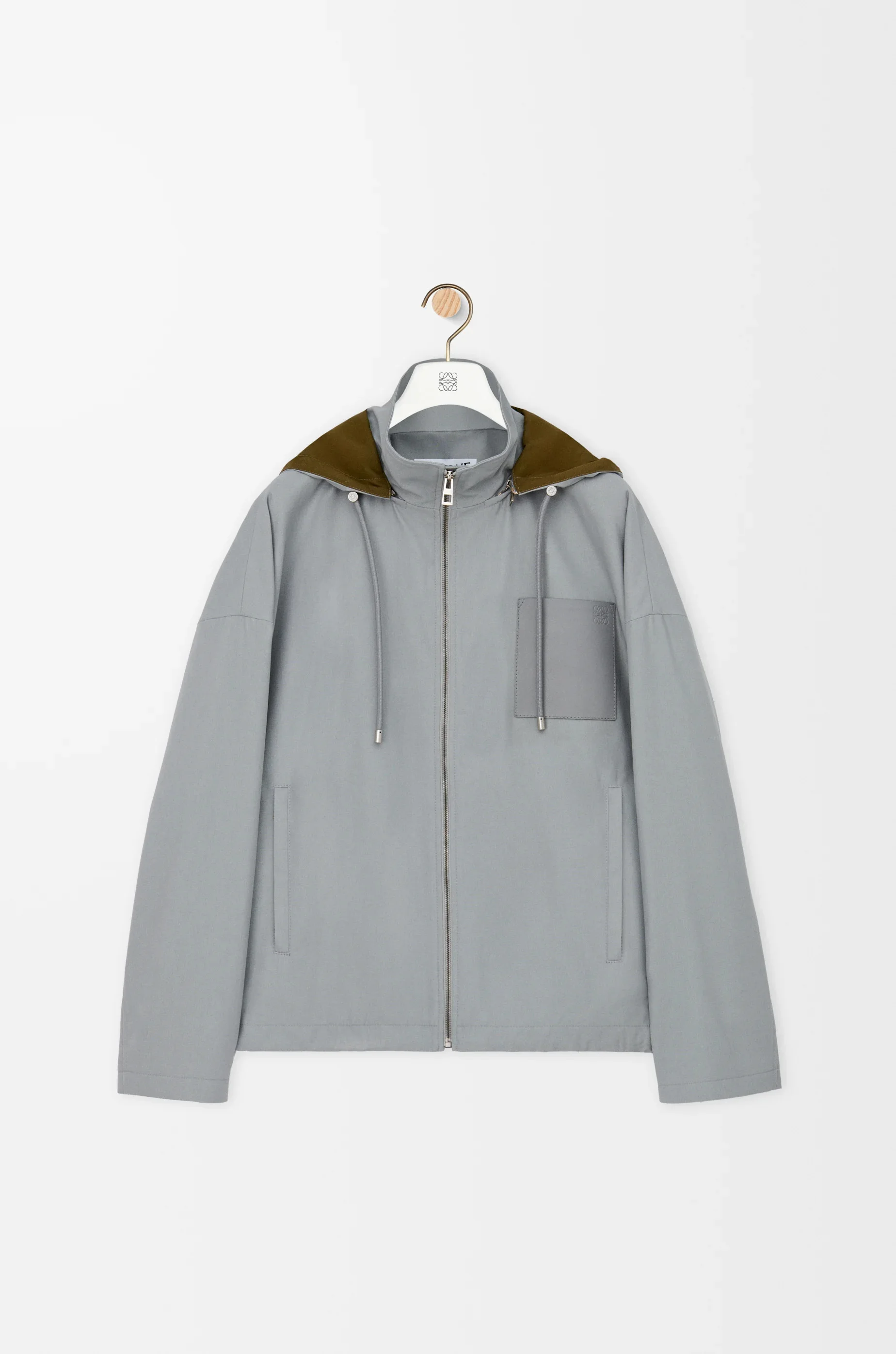 Hooded jacket in cotton - 1