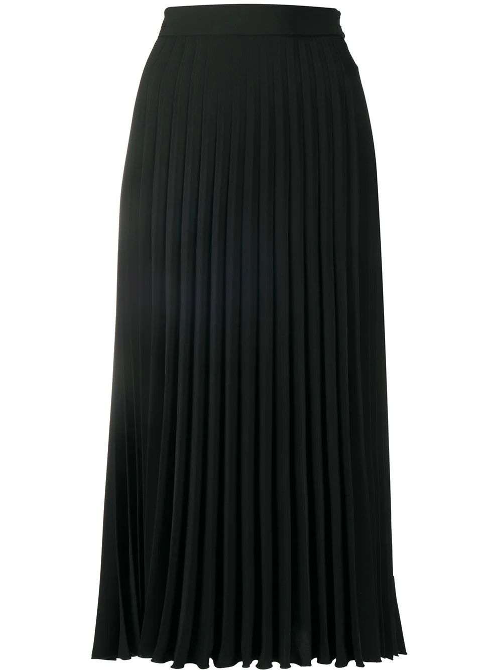 accordion pleat midi skirt - 1