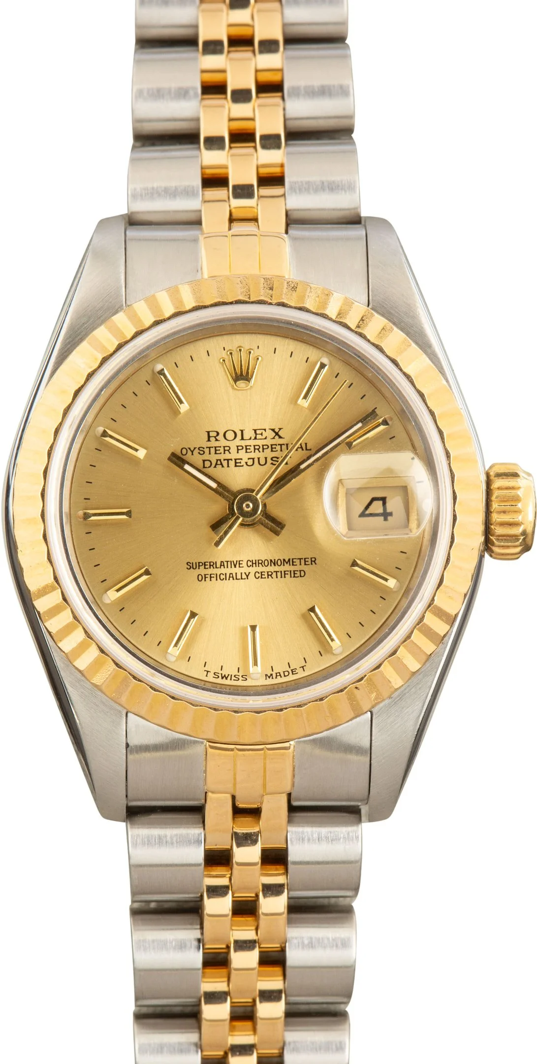 Used Rolex Ladies Datejust Steel & Gold 69173 Champagne Dial - 1