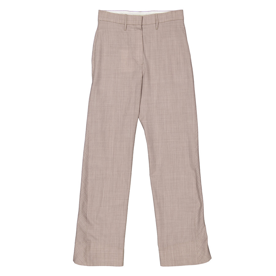 Fendi Pinstripe Flare Flannel Pants - 5