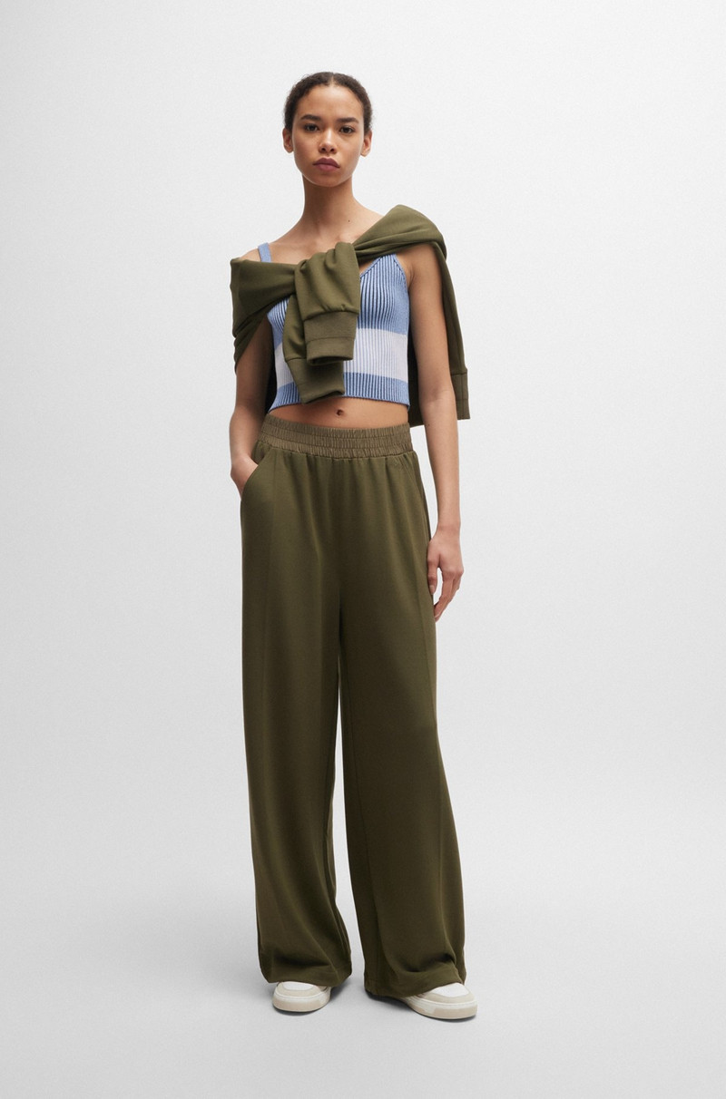 BOSS V-NECK VEST TOP IN A RIBBED KNIT outlook