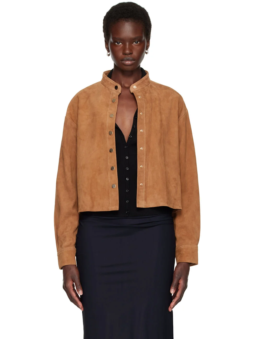 Tan Lucien Suede Jacket - 1