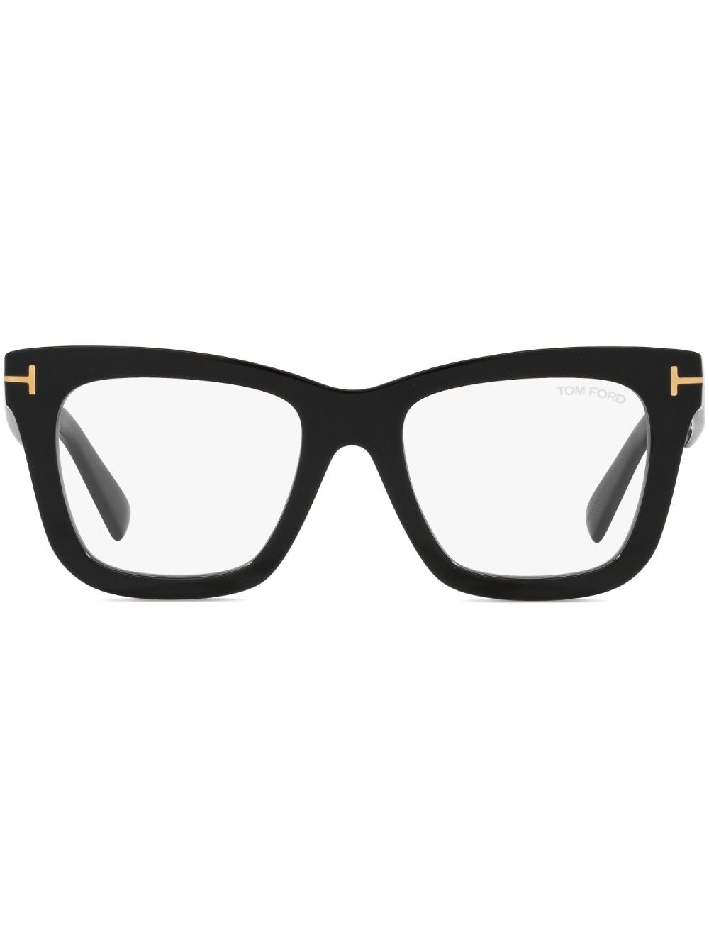 logo-plaque square-frame glasses - 1