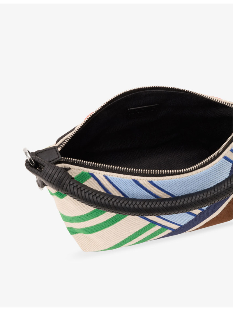 Cala Bayadere Embroidered Canvas Shoulder Bag 4