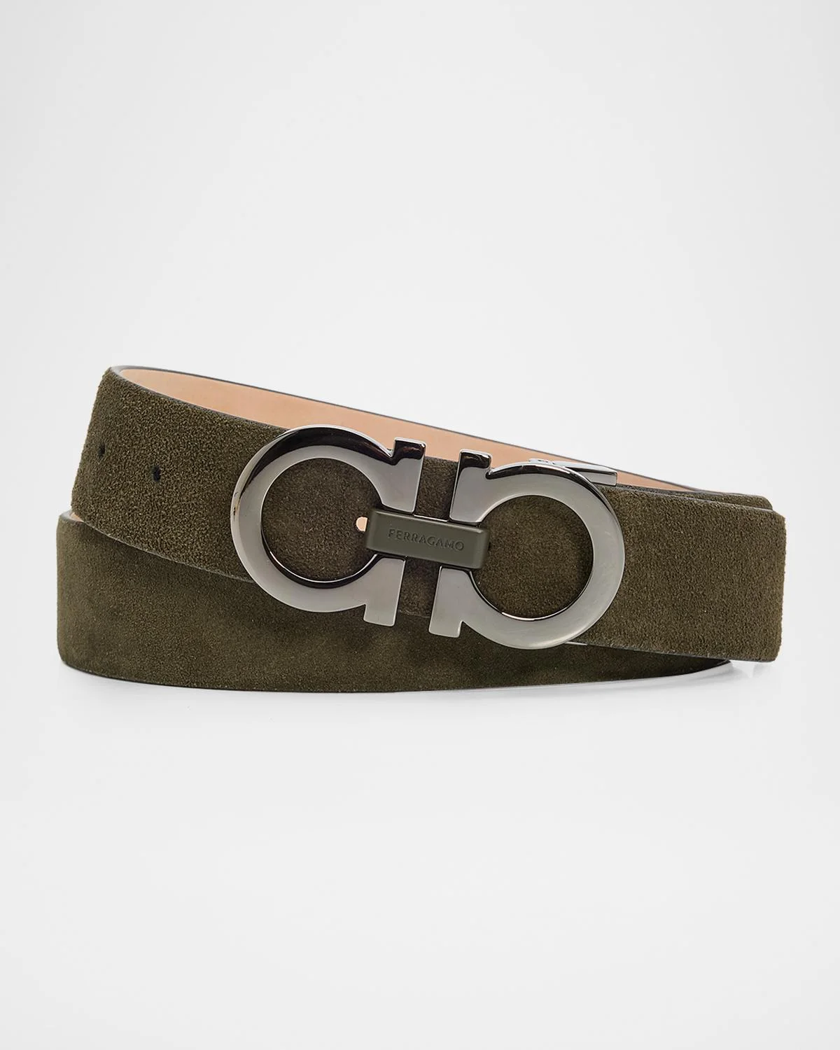 Men's Gancini Adjustable Leather Belt - 1