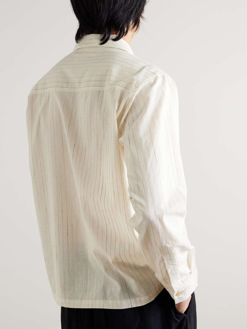 Camp-Collar Striped Cotton Shirt 3