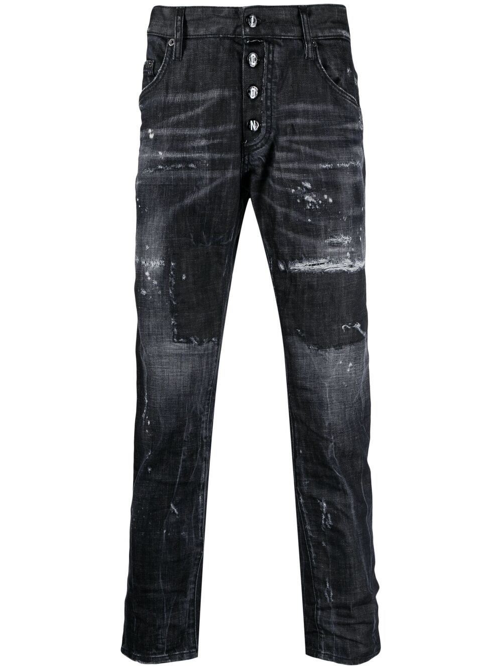 Icon distressed-effect skinny jeans - 1